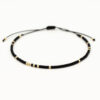 Armband mit goldenen und schwarzen Miyuki Perlen