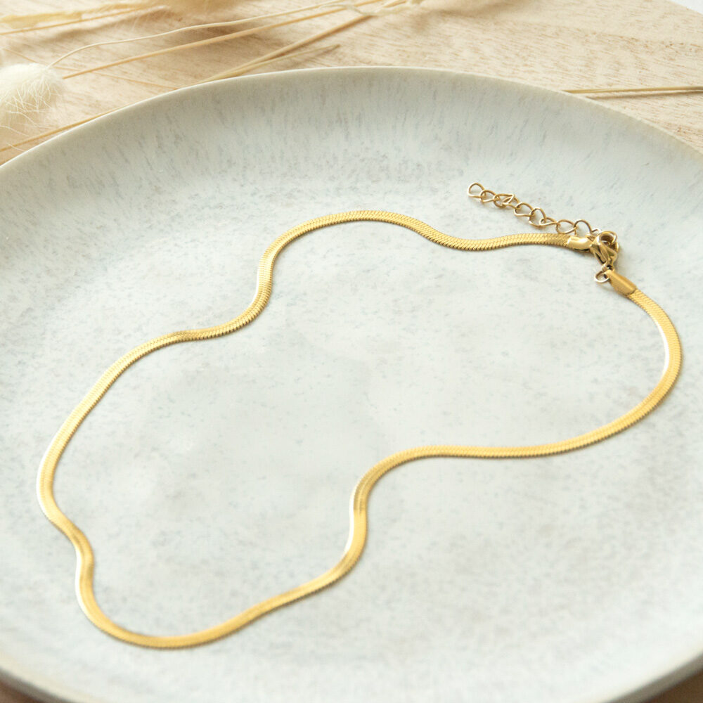 Schlangenkette in Gold