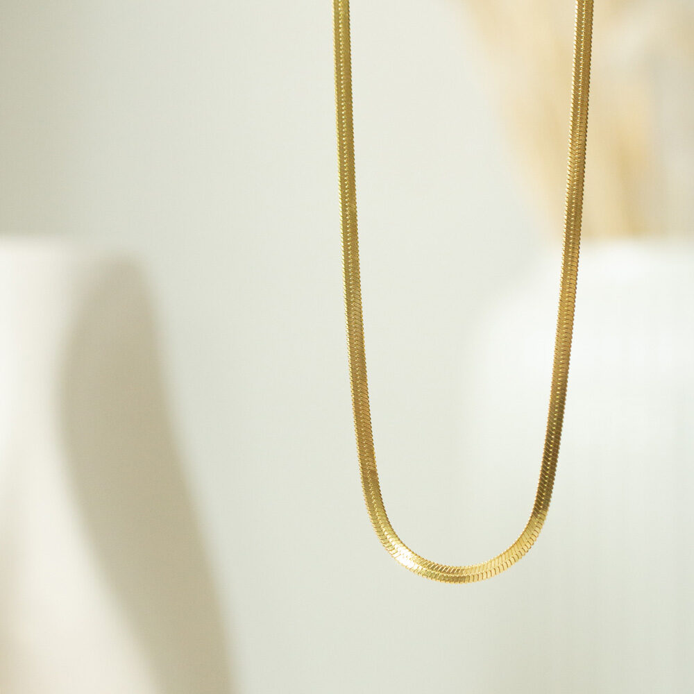 Schlangenkette in Gold