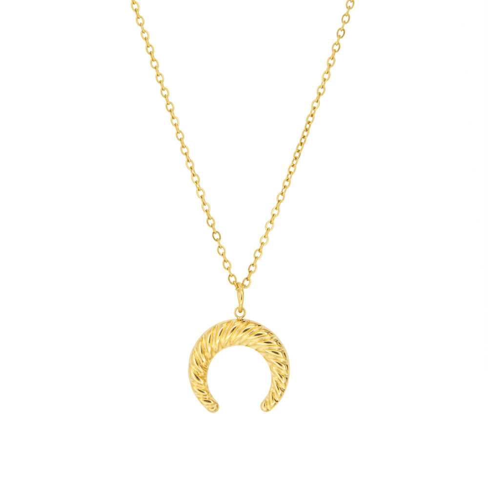 Goldene Gliederkette mit Mondanhänger