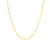 Goldene Kette mit länglichen Gliedern