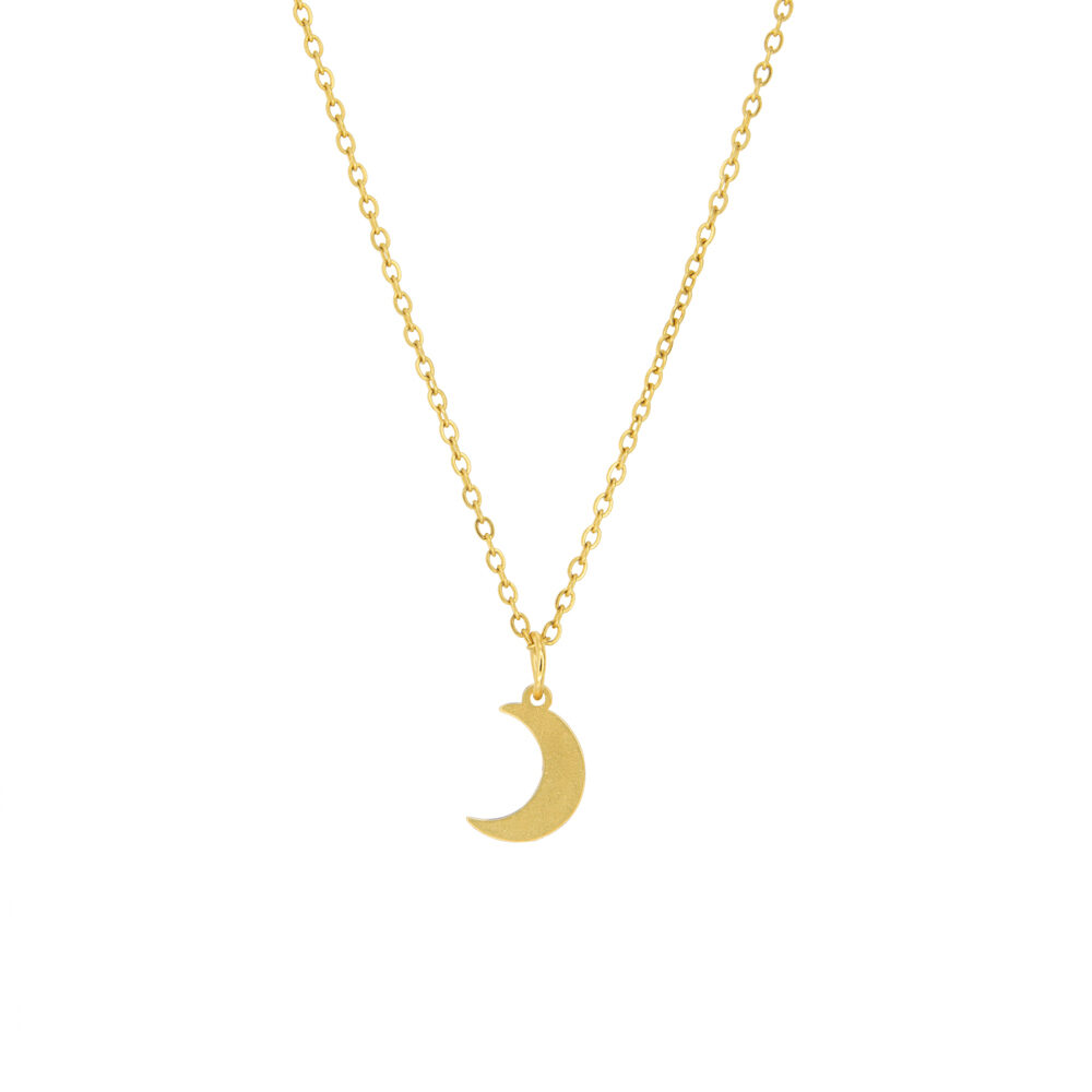 Goldene Gliederkette mit Mondanhänger
