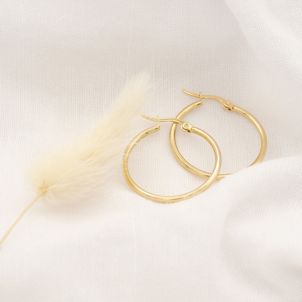 Goldene Hoops groß