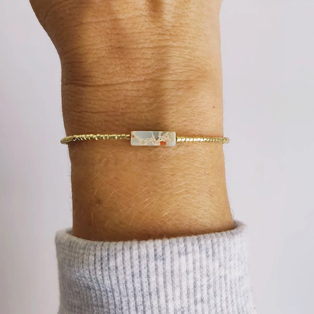Blue Marmor Bracelet – Bild 3