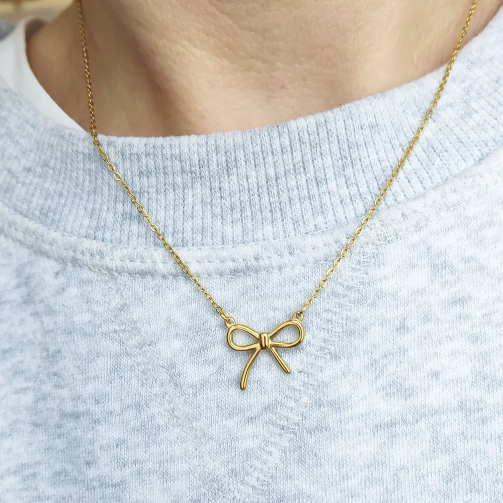 Golden Bow Necklace – Bild 3
