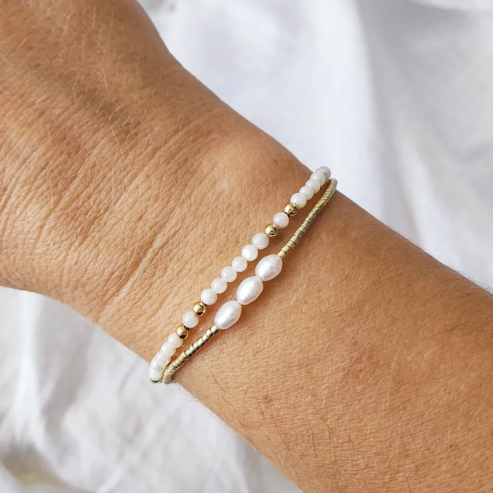 White Shell Mini Bracelet – Bild 3