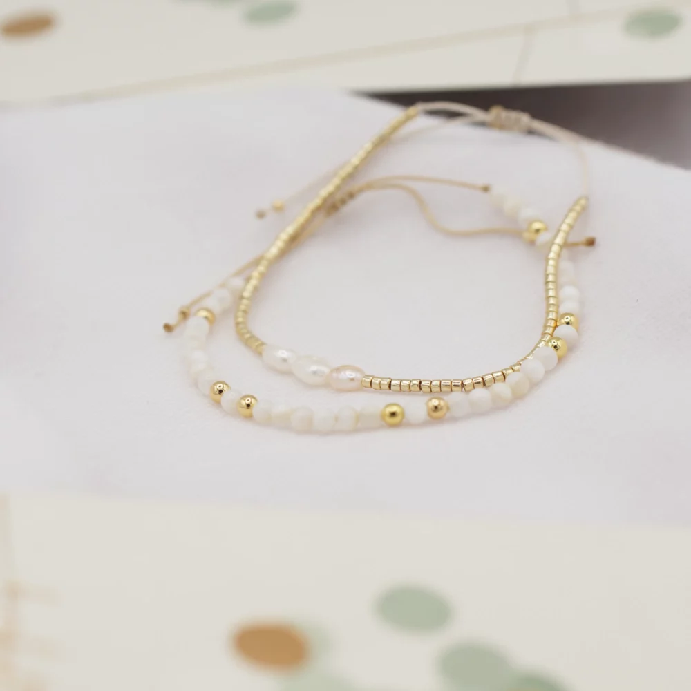White Shell Mini Bracelet – Bild 4