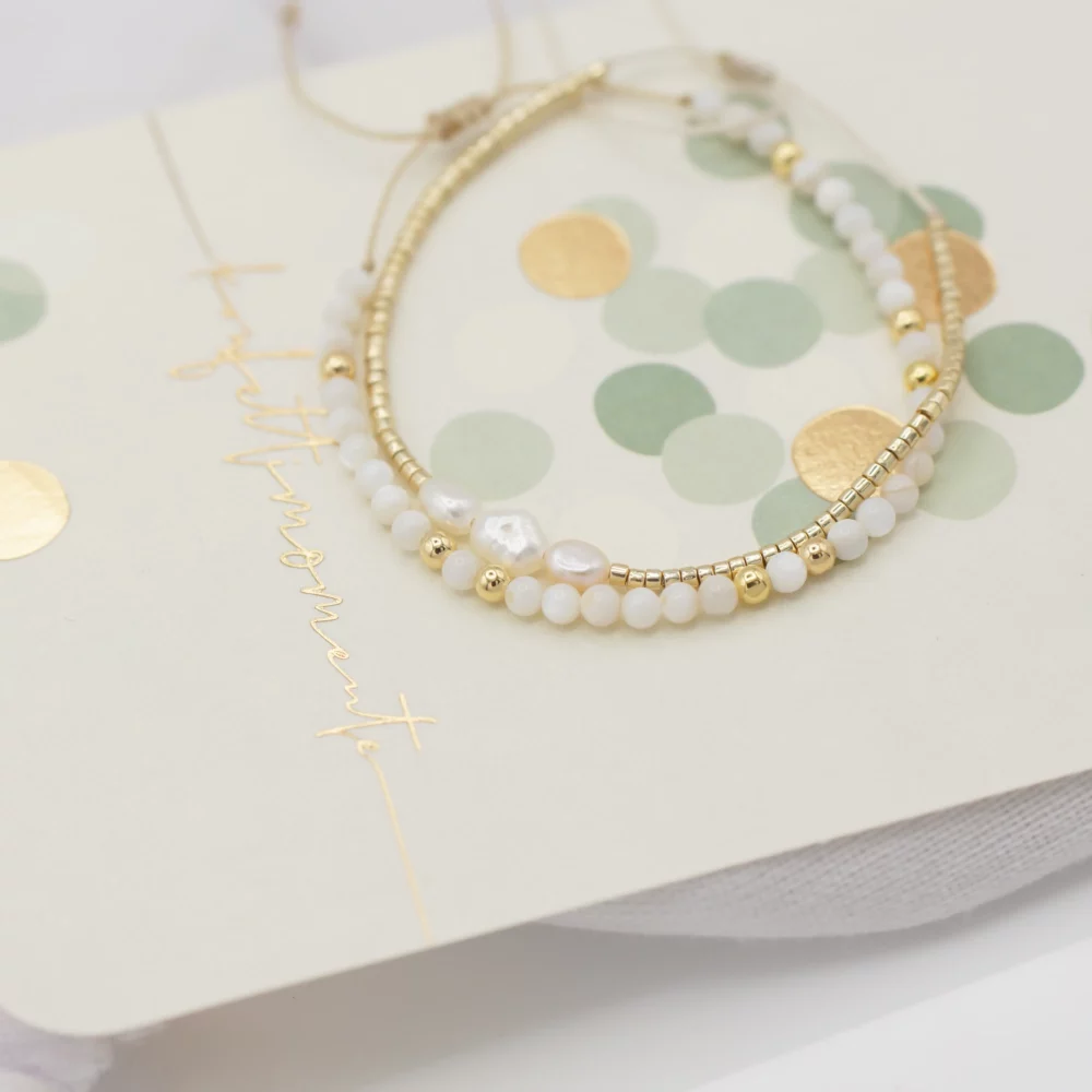 Golden Pearls Bracelet – Bild 4
