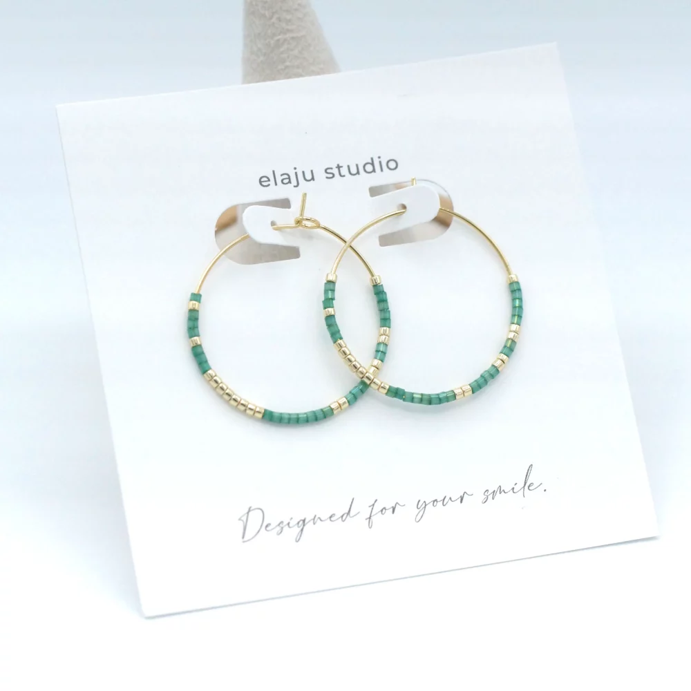 Ohrringe Green Gold – Bild 3