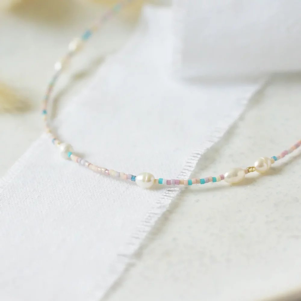 Pastel Pearl Necklace – Bild 4