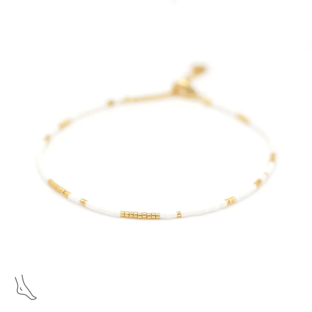 White Touch Anklet